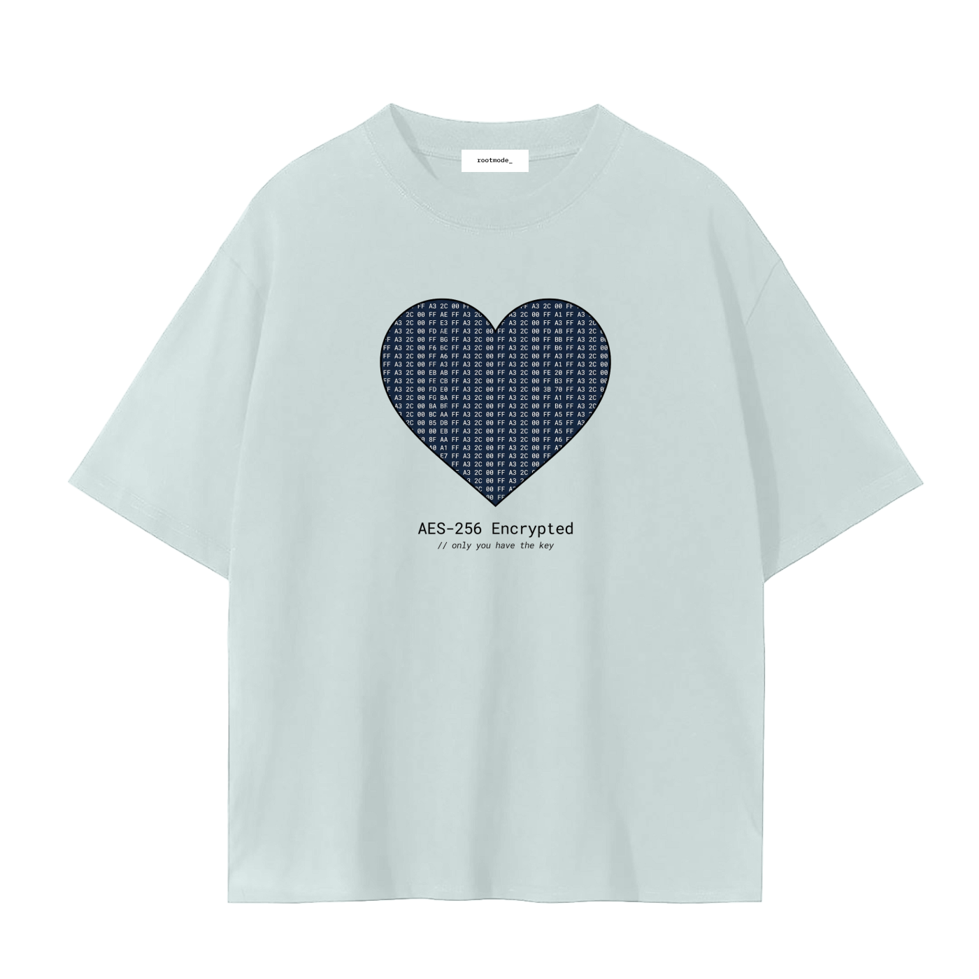 Encrypted Heart T-Shirt | Cybersecurity Valentine Shirt | AES-256 Tee | Funny Tech Couple Shirt | Hacker Love Shirt Gift