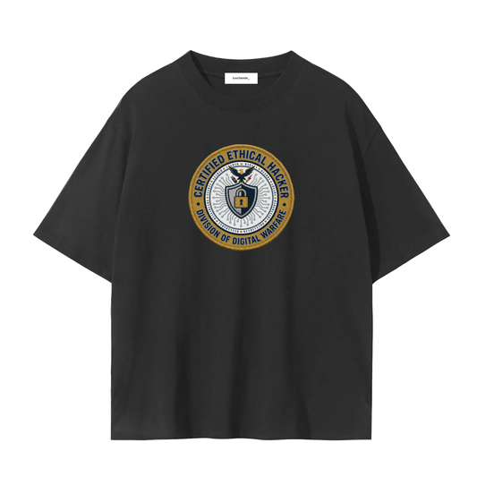 Certified Ethical Hacker T-Shirt | Cybersecurity Shirt | IT Professional Gift | Ethical Hacker Badge Tee | Tech Gift For Him
