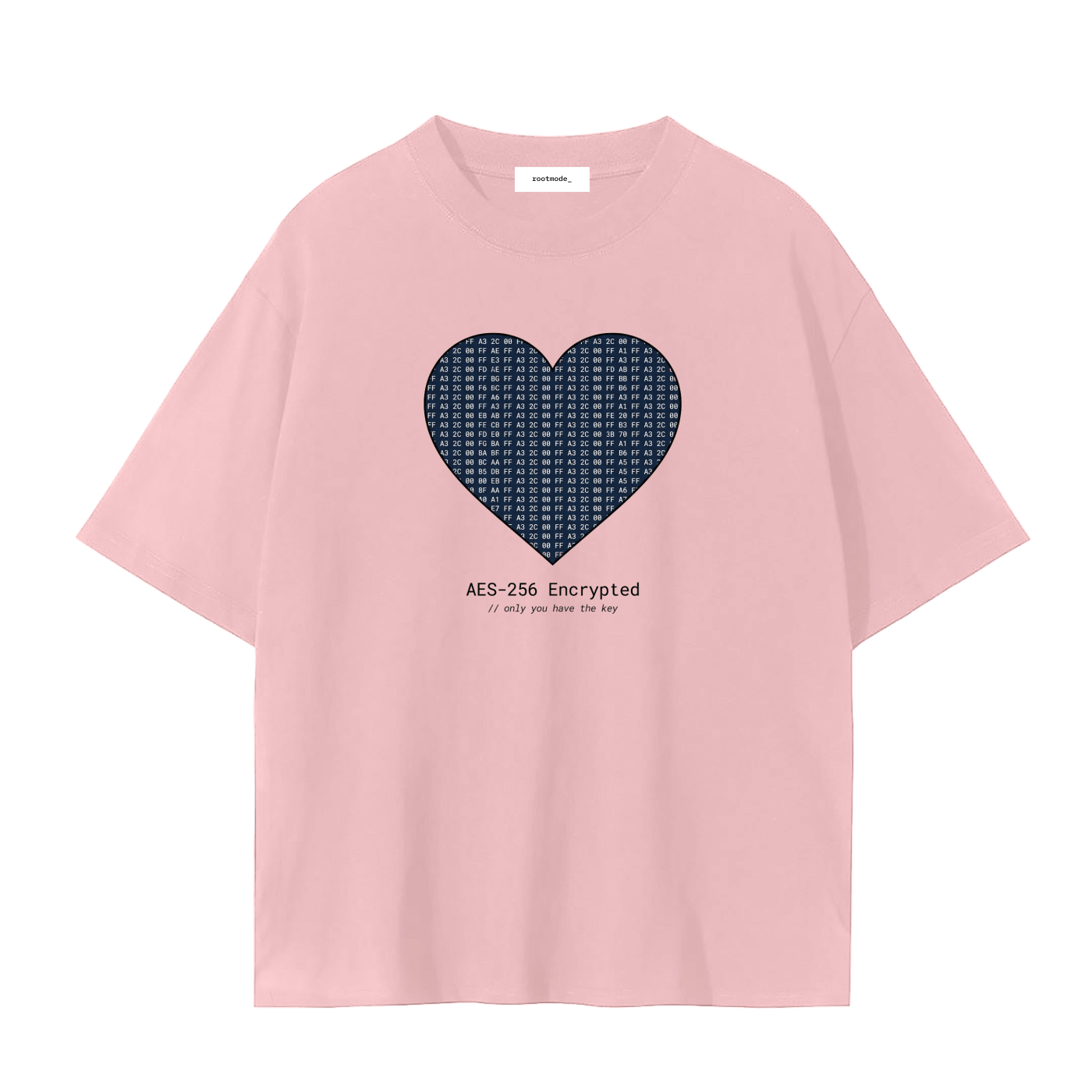 Encrypted Heart T-Shirt | Cybersecurity Valentine Shirt | AES-256 Tee | Funny Tech Couple Shirt | Hacker Love Shirt Gift